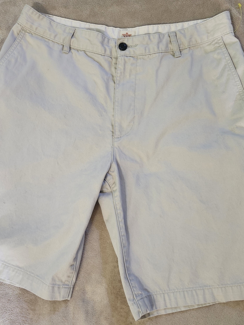 Dockers Men's Khaki Flat-Front Casual Shorts